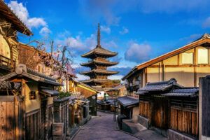 Yasaka Pagoda and Sannen Zaka Street in Kyoto, Japan